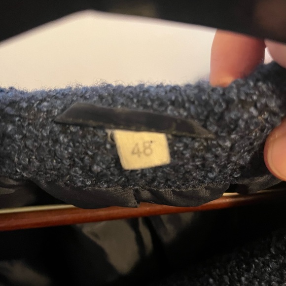 Vintage boucle long shawl collar coat - Picture 7 of 9